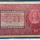 Polska Krajova 20 marek Polski 1919 - pikkukuva 1