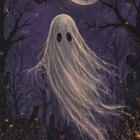 Halloween leijuva kummitus - pikkukuva 1
