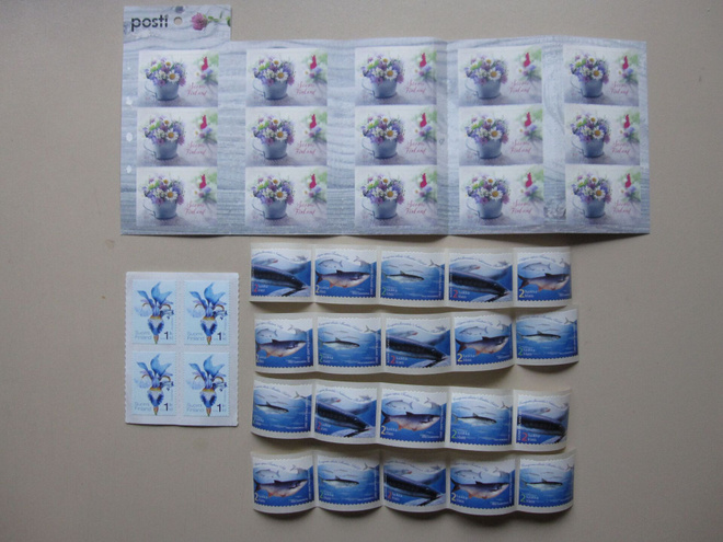 39 ikimerkkiä postitukseen (Postitusarvo 117€)