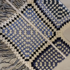 Alina´s Handmade käsin virkattu Poncho valkoinen siniharmaa - pikkukuva 4