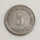 Saksa 5 Pfennig 1900A - pikkukuva 1