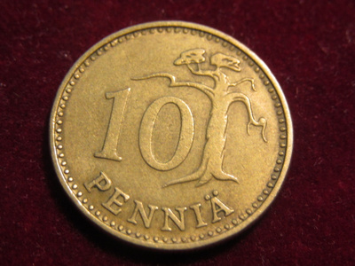 10 penniä 1966