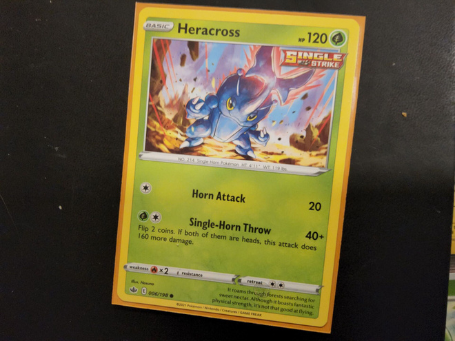 Heracross #6 Pokemon Chilling Reign card