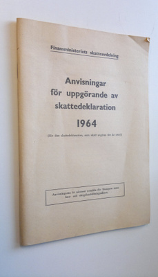 Finansministeriets skatteavdelning : Anvisningar för skat...