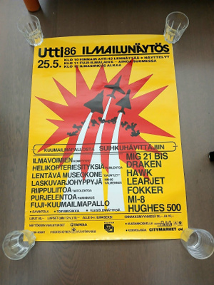 Utti86 ilmailunäytösjuliste