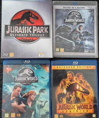 Jurassic Park ultimate trilogy + 3 Elokuvaa -Blu-Ray