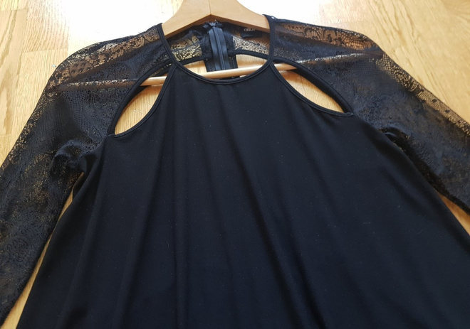 Musta Asos Pitsimekko / Mekko  / Tunika - koko 36