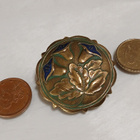 Antique Art Nouveau emaloitu solki rintaneula rintakoru - pikkukuva 4