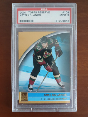 2001-02 Topps Reserve #109 Krys Kolanos PSA 9