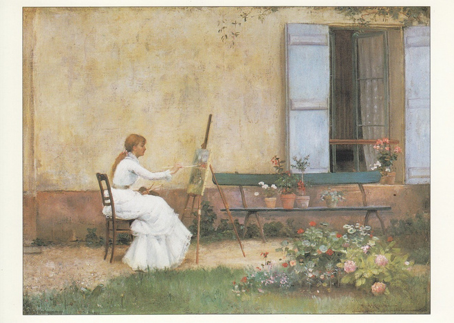 Abraham Archibald Anderson: Ranskalainen talo (taittokortti)