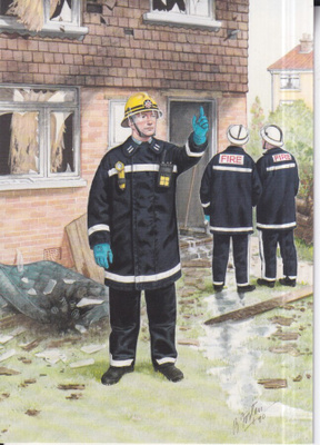 Palomies, Fireman, The London Fire Brigade. Sub. Officer e95