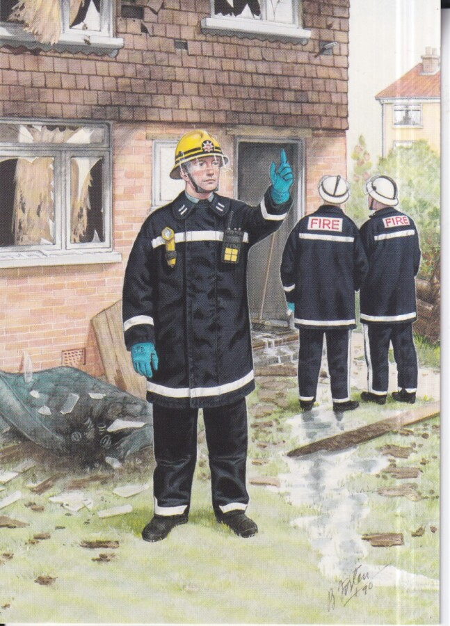 Palomies, Fireman, The London Fire Brigade. Sub. Officer e95