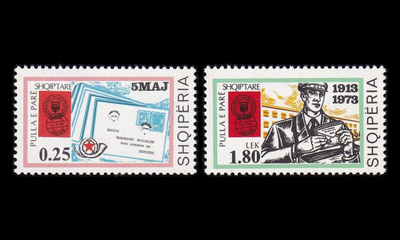 Albania 1626-7 ** Postimerkit 60v (1973)