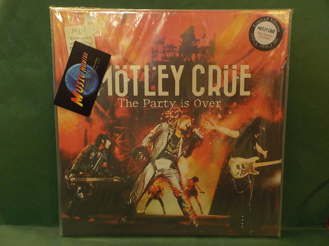 MÖTLEY CRÜE - THE PARTY IS OVER M/M FRA 2016 CLEAR VINYL LP