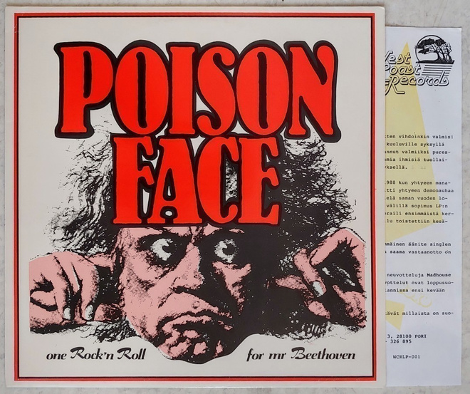 POISON FACE: One Rock'n Roll For Mr Beethoven – LP 1989