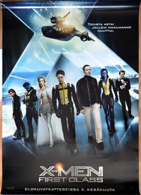 Elokuvajuliste: X-Men: First Class (Marvel) - 3 kpl!