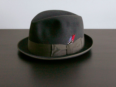 Brixton Gain Black Fedora tyylinen hattu 59 (musta)