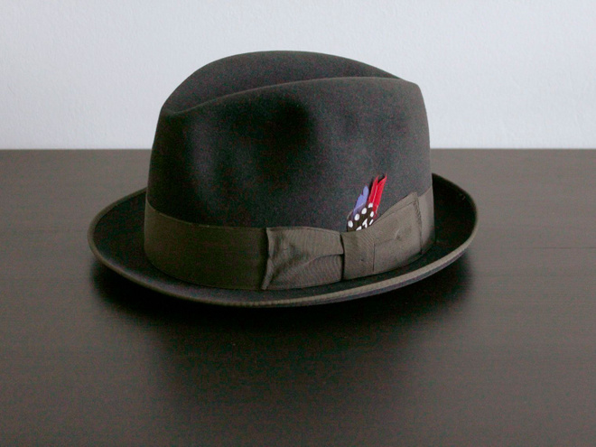 Brixton Gain Black Fedora tyylinen hattu 59 (musta)