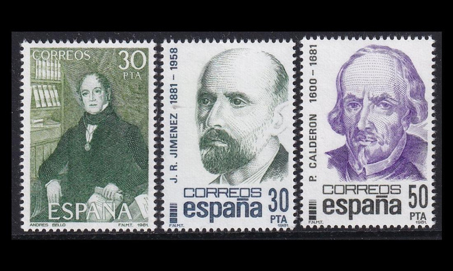 Espanja 2534-6 ** Merkkihenkilöitä (1982)