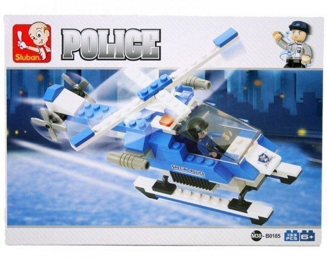Sluban Police M38-B0185 Helikopteri, 133 osaa, 1 hahmo UUSI