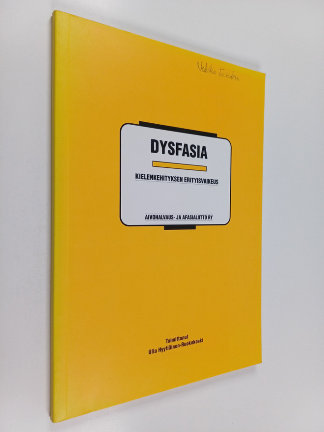 Dysfasia : kielenkehityksen erityisvaikeus