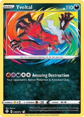 Yveltal 046/072 - Shining Fates - NM/M