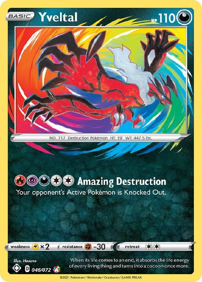 Yveltal 046/072 - Shining Fates - NM/M