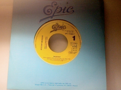 AZUCAR MORENO :: BANDIDO :: VINYYLI 7" EUROVISION PROMO 1990