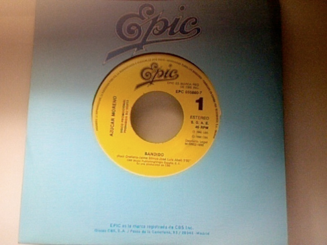 AZUCAR MORENO :: BANDIDO :: VINYYLI 7" EUROVISION PROMO 1990