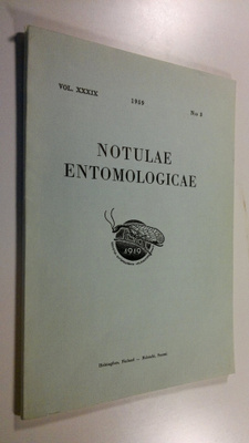 Notulae entomologicae n:o 3/1959