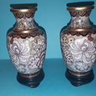 2 x CLOISONNE KORISTEVAASI / Maljakko / Uurna - pikkukuva 1