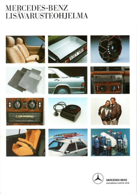 Mercedes-Benz Lisävarusteet -esite, 1989