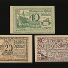 Itävalta Notgeld 10, 20, 50 Heller, Aschbach 1920 - pikkukuva 1