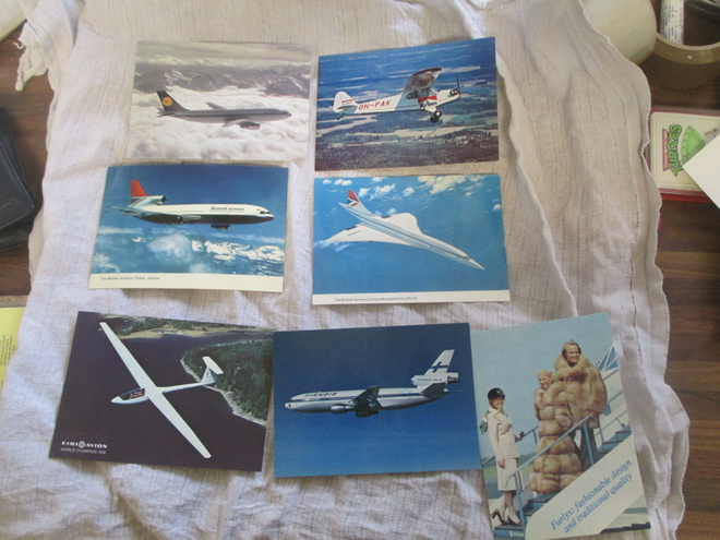 POSTIKORTTEJA  : finnair, british airways ym