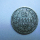 25 penniä 1871 hopeaa - pikkukuva 1