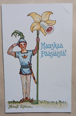 Margit Sjöblom: Vartiosotilas ja jättinarsissi, ei p.