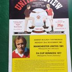 Manchester United - Notts County otteluohjelma 1981 - pikkukuva 1