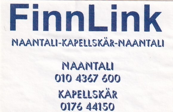 Naantali. FinnLink , Kapellskär,  s87