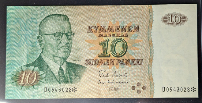 10 Markkaa 1980 tähti D0543028