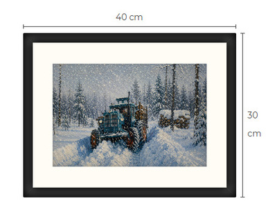 Uusi Fordson traktori art print 30 cm x 40 cm