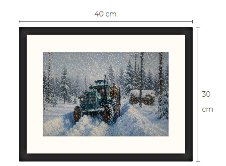 Uusi Fordson traktori art print 30 cm x 40 cm