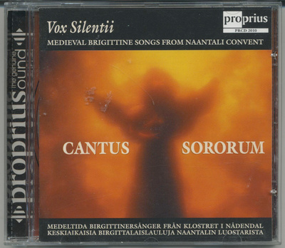 VOX SILENTII: Cantus Sororum – UUSI! - Proprius CD 2001