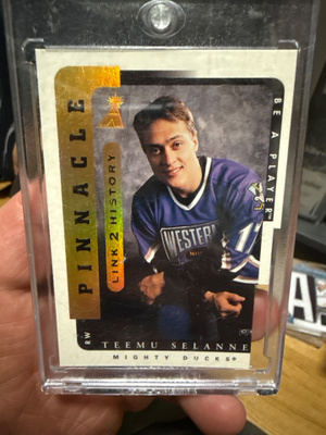 96-97 Pinnacle link 2 history Selänne goldfoil
