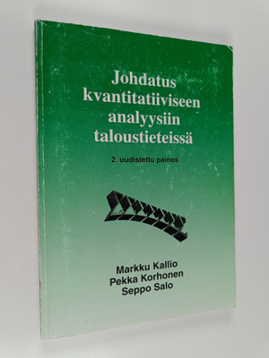 Markku Kallio : Johdatus kvantitatiiviseen analyysiin tal...