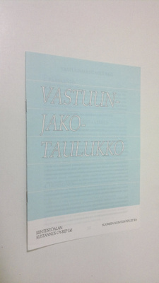 Vastuunjakotaulukko