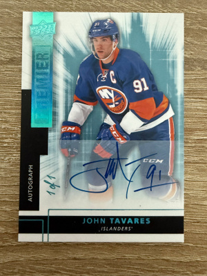 2014-15 UD Premier Platinum Blue Auto John Tavares 1/1