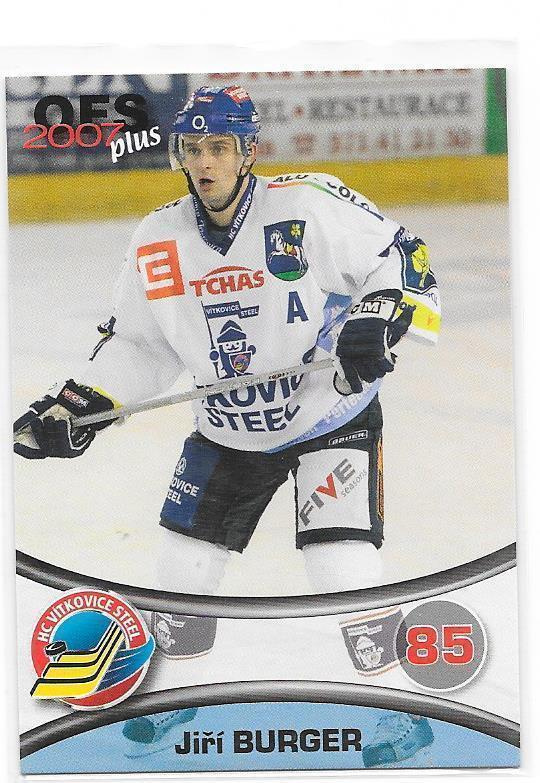 2006-07 OFS Plus #45 Jiri Burger Vitkovice ex- Espoo Blues