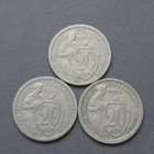 CCCP 20 kopeekkaa kolikkosetti 1931-1933 - pikkukuva 1
