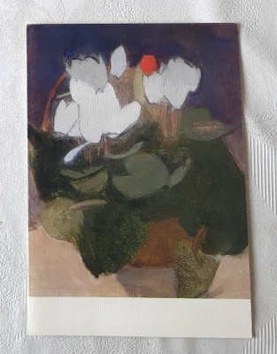 Helene Schjerfbeck uudenveroinen taittokortti "Syklaami"