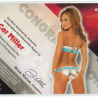 Bench Warmer 2008 Limited Autograph Cat Miller nimmari - pikkukuva 2